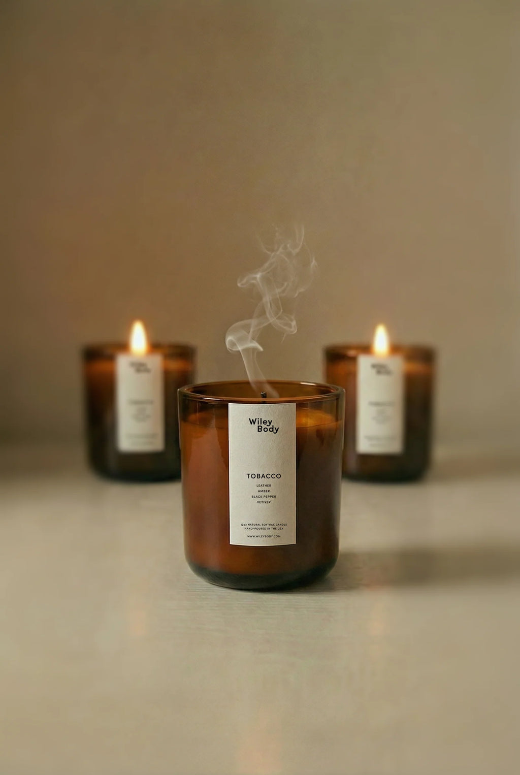 Wiley Body Candle - Tobacco